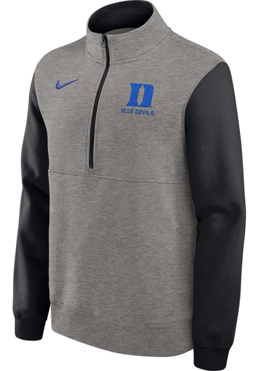Nike Duke Blue Devils Mens HEATHER GREY Club Fleece Pullover