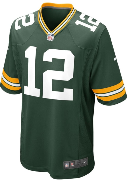 Aaron Rodgers Green Bay Packers Home Game Jersey - GREEN
