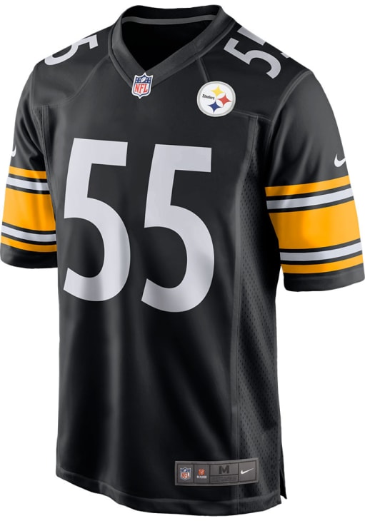 Devin Bush Pittsburgh Steelers BLACK Home Game Jersey - 17321762