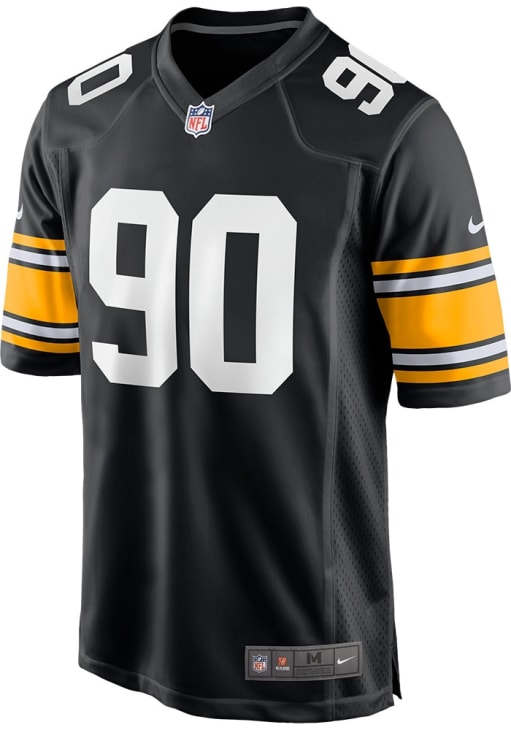TJ Watt Pittsburgh Steelers BLACK Alternate Game Jersey - 17321768