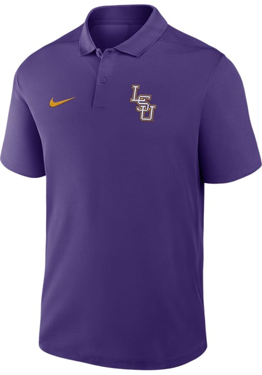 Nike LSU Tigers Mens VICTORY Baseball Logo PURPLE Short Sleeve