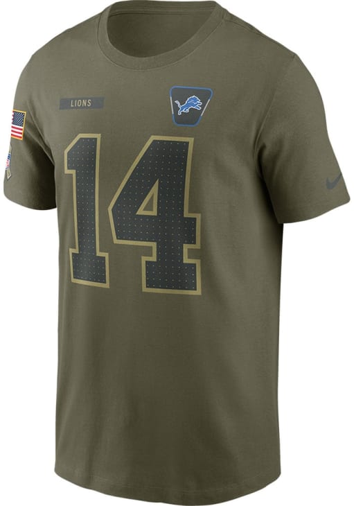 Amon-Ra St. Brown Detroit Lions OLIVE Salute to Service Short