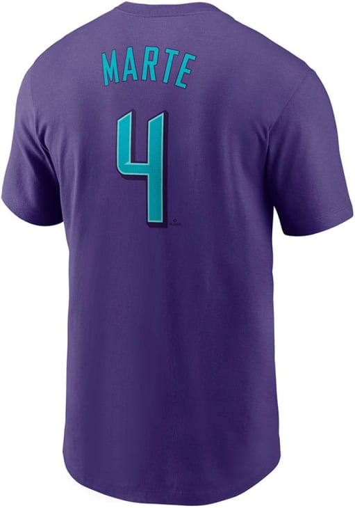 Ketel Marte Arizona Diamondbacks PURPLE Name Number Short Sleeve