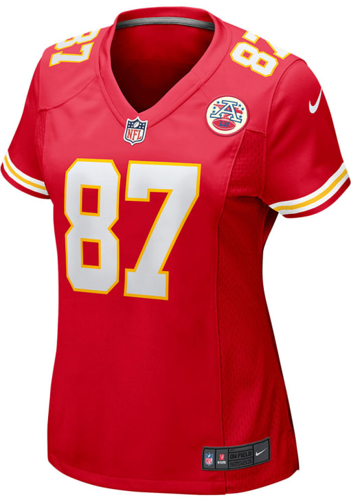 Travis Kelce Womens Kansas City Chiefs Red Home Game Football
