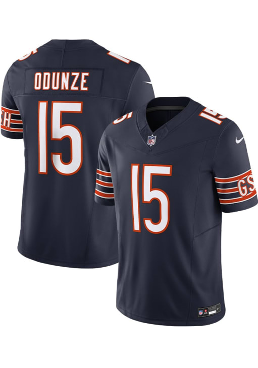 Rome Odunze Chicago Bears Mens NAVY Home Vapor FUSE Limited