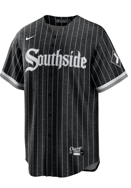 Yoan Moncada Chicago White Sox Mens Replica BLACK City Connect