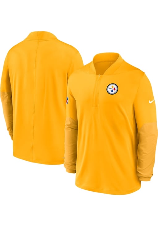 Nike Pittsburgh Steelers Mens GOLD Sideline Pullover - 173219619