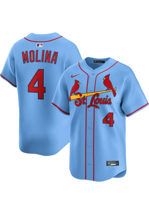 Yadier Molina St Louis Cardinals Mens LIGHT BLUE Alternate Limited