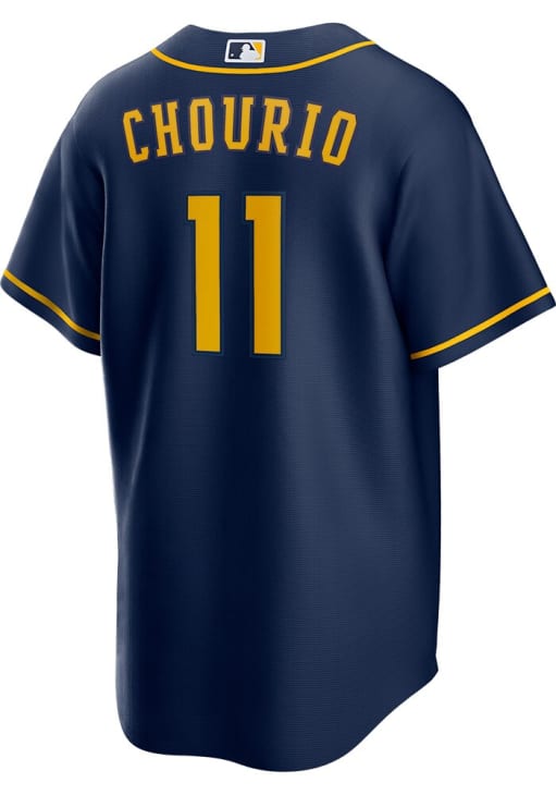 Jackson Chourio Milwaukee Brewers Mens Replica NAVY Alternate