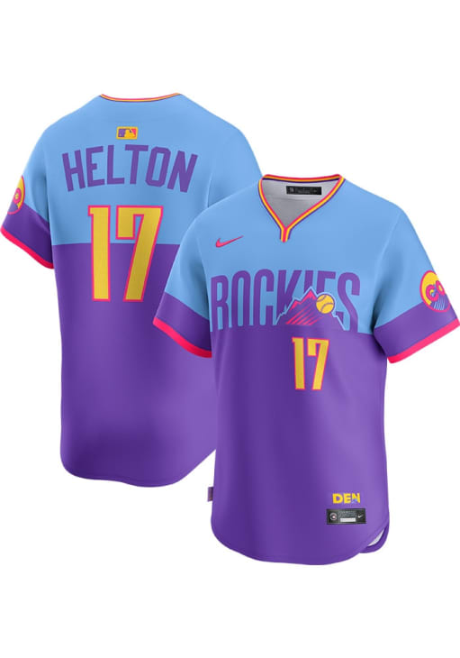 Todd Helton Colorado Rockies Mens PURPLE City Connect Limited