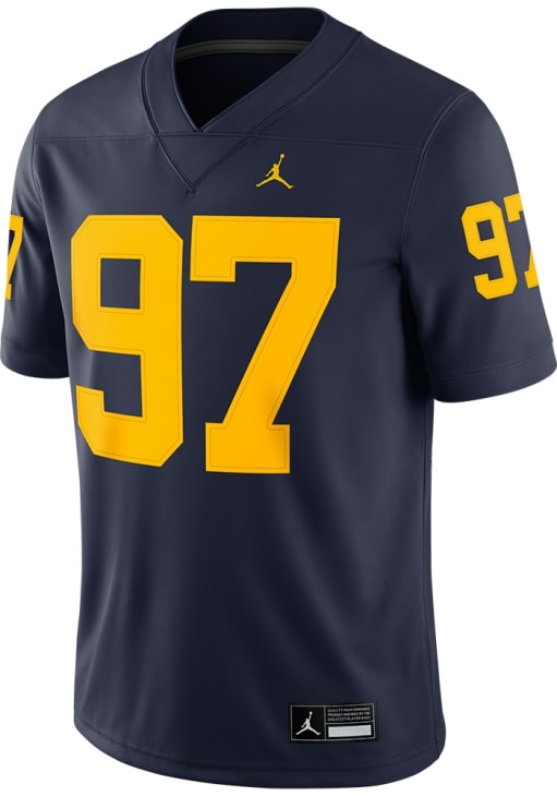 Aidan Hutchinson Mens BLUE Michigan Wolverines Football Game