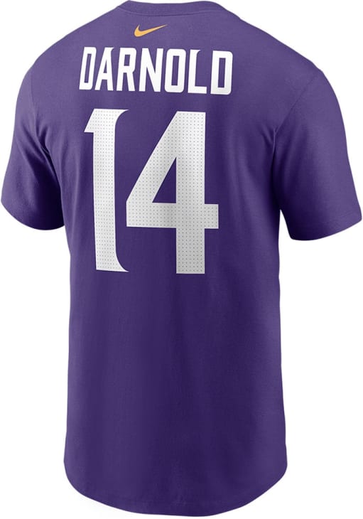 Sam Darnold Minnesota Vikings PURPLE Home FUSE Short Sleeve Player