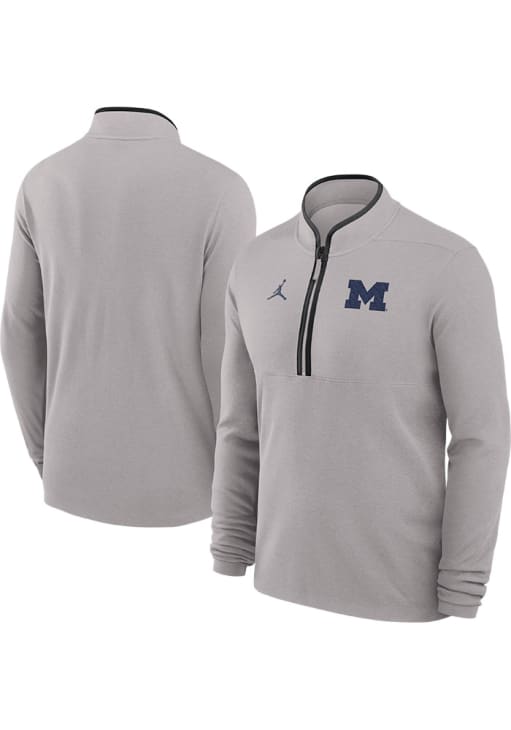 miyo Nike Michigan Wolverines Mens GREY Victory Pullover - 173220707