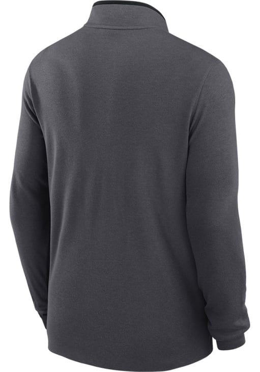 Nike Mens CHARCOAL Iowa Hawkeyes Victory Long Sleeve Qtr Zip