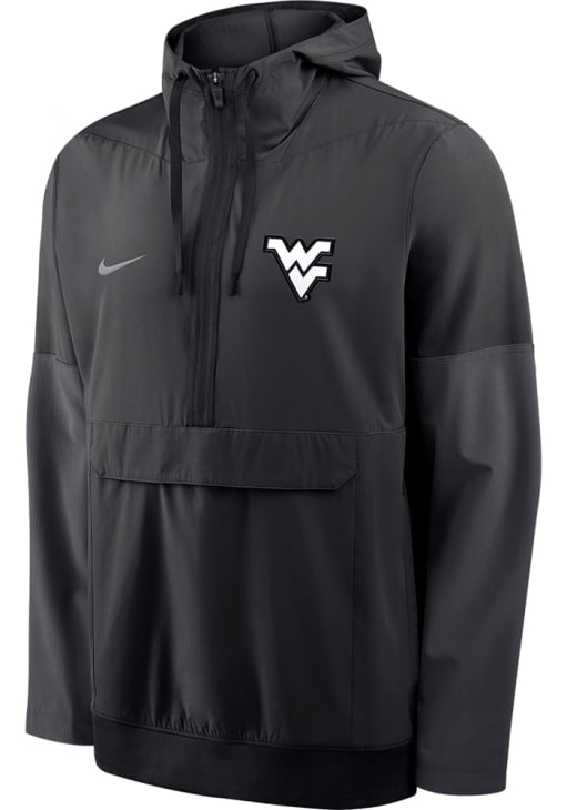 Nike West Virginia Mountaineers Mens Anorak BLACK Pullover Jackets