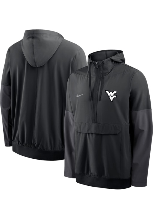 Nike West Virginia Mountaineers Mens Anorak BLACK Pullover Jackets