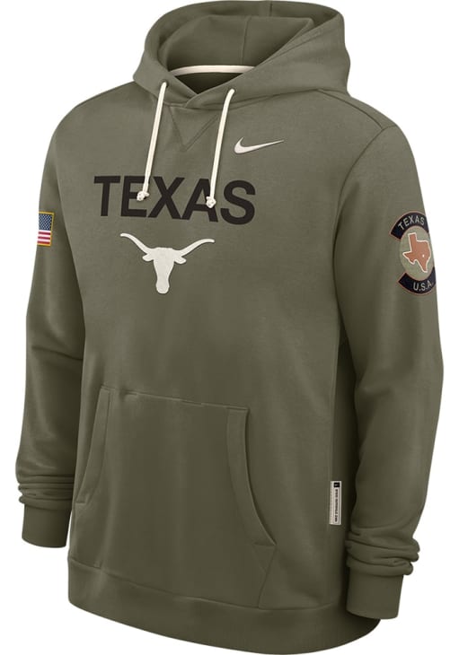 Nike Texas Longhorns Mens OLIVE Military Appreciation Dri-FIT