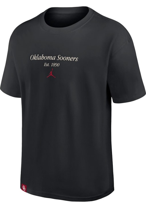 Nike Oklahoma Sooners BLACK Max 90 Short Sleeve T Shirt - 173221986