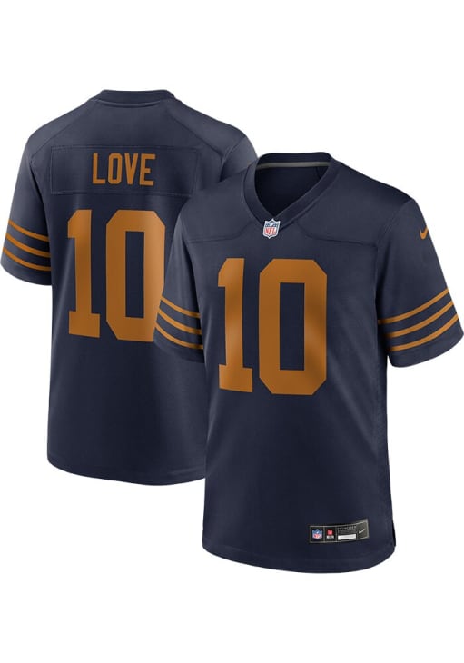 Green Bay Packers Jordan Love ウニフォーム M Jordan Love Green Bay Packers NAVY/GOLD Alt Jersey - 173222123