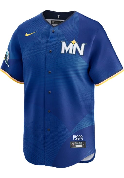 Joe Mauer Minnesota Twins Mens BLUE City Connect Limited Baseball
