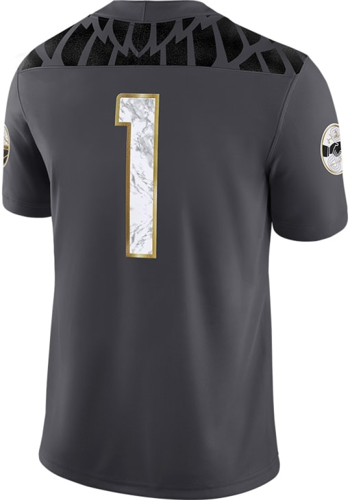 Nike Mens ANTHRACITE Oregon Ducks Football Vapor Alternate Jersey