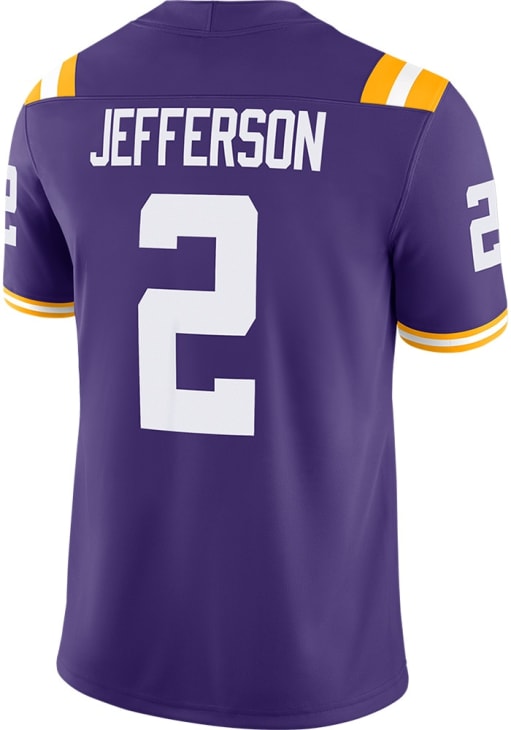 Justin Jefferson LSU Tigers PURPLE Football Justin Jefferson Vapor