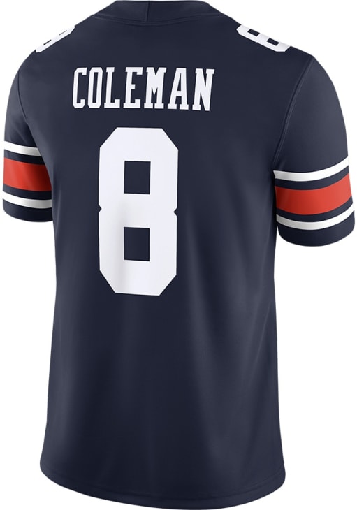 Cam Coleman Auburn Tigers NAVY Football Cam Coleman Vapor Jersey