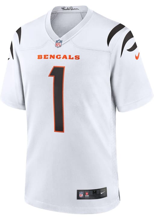 Ja'Marr Chase Cincinnati Bengals Road Game Jersey - WHITE