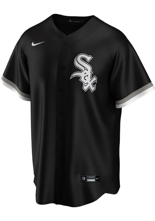Yoan Moncada Chicago White Sox Mens Replica BLACK Alt Jersey