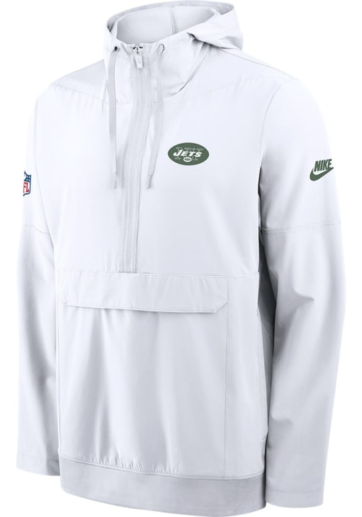 Nike New York Jets Mens Alternate Sideline Anorak White Pullover