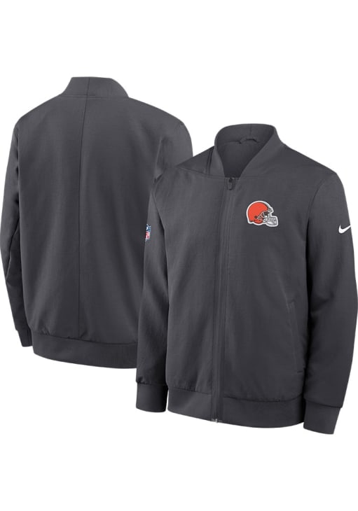 Nike Cleveland Browns Mens ANTHRACITE Sideline Bomber Medium