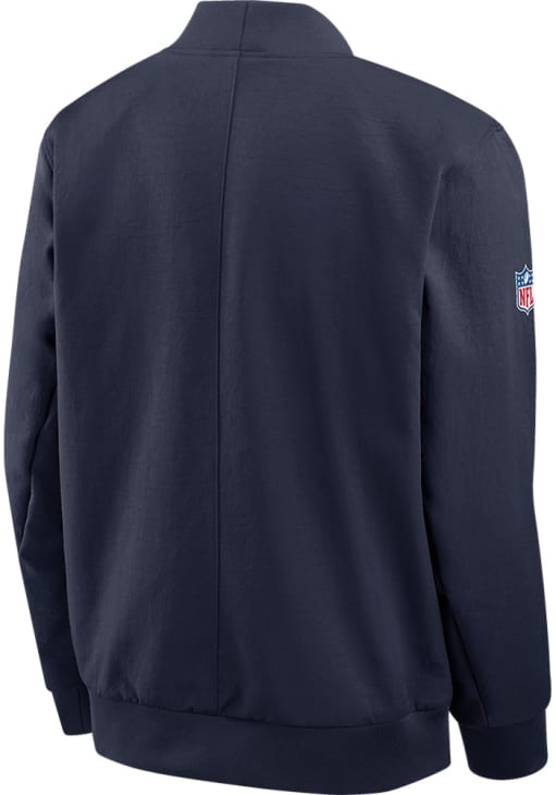 Nike Denver Broncos Mens NAVY Sideline Bomber Medium Weight Jacket