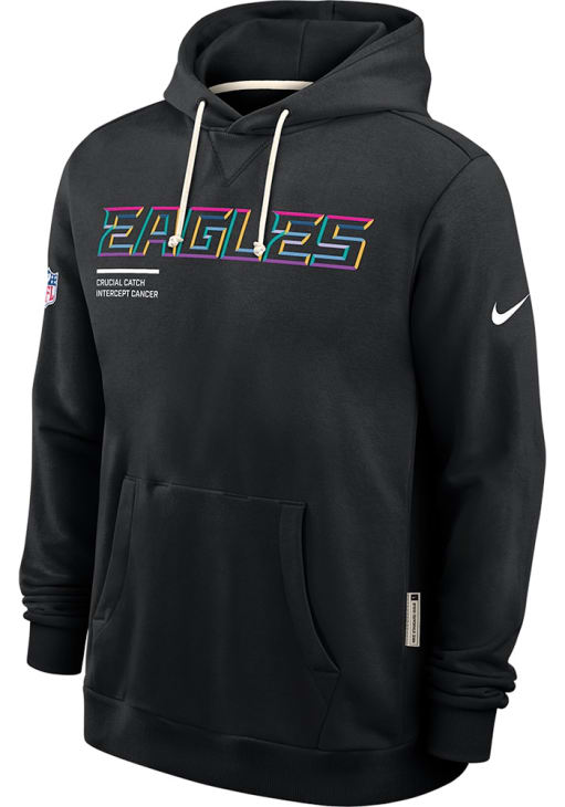 Nike Philadelphia Eagles Mens BLACK Crucial Catch Hoodie - 173227173