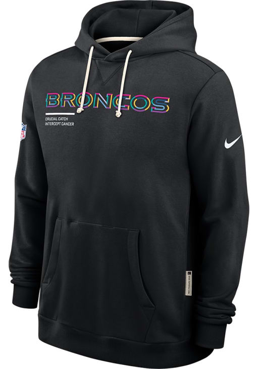 Nike Denver Broncos Mens BLACK Crucial Catch Hoodie - 173227185