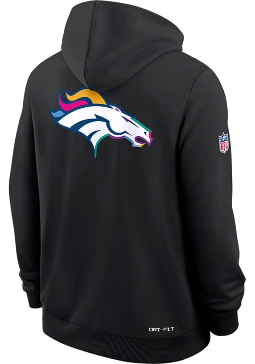 Nike Denver Broncos Mens BLACK Crucial Catch Hoodie - 173227185