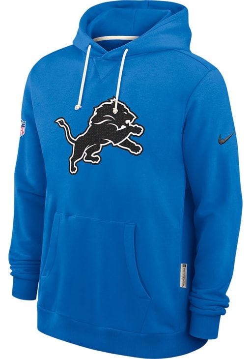 Nike Detroit Lions Mens BLUE Sideline Hoodie - 173227193