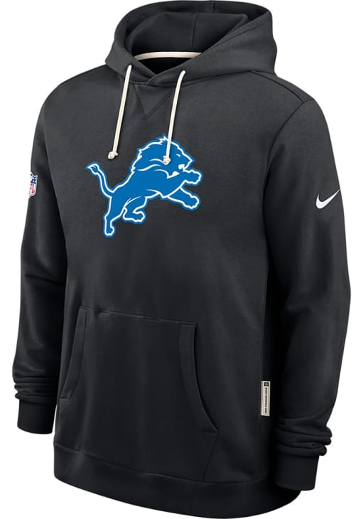 Nike Detroit Lions Mens BLACK Alternate Sideline Hoodie - 173227194