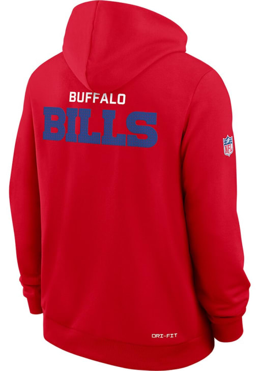 Nike Buffalo Bills Mens Red Sideline Hoodie - 173227206