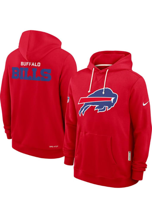 Nike Buffalo Bills Mens Red Sideline Hoodie - 173227206