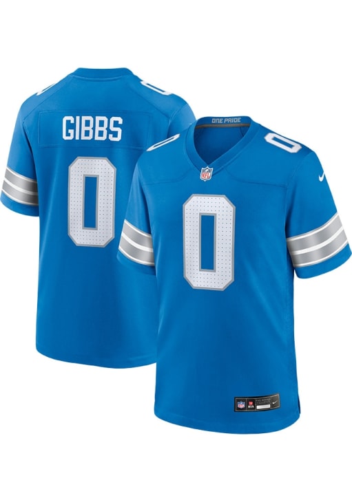 Jahmyr Gibbs Detroit Lions BLUE Home Jersey - 173227572