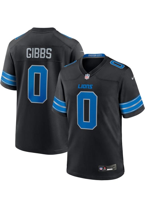 Jahmyr Gibbs Detroit Lions BLACK Alt Jersey - 173227573