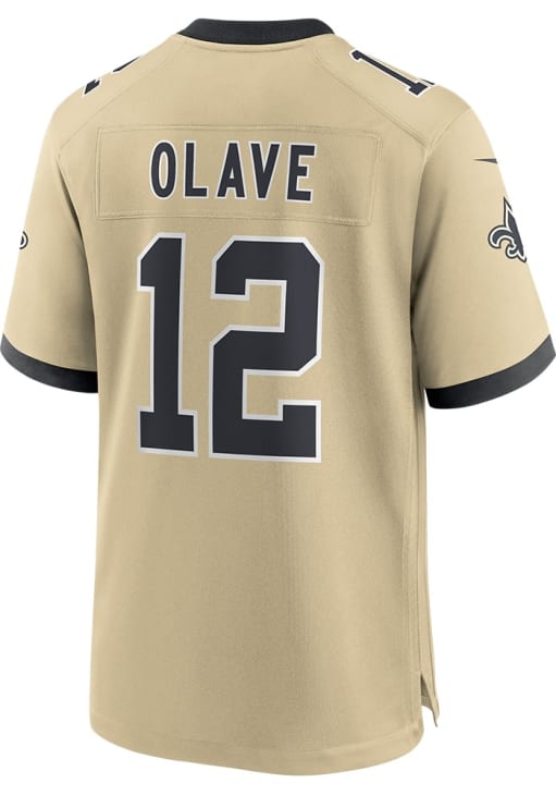 Chris Olave New Orleans Saints GOLD Alt Game Jersey - 173227582