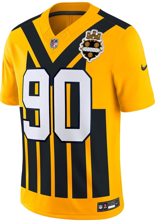 TJ Watt Pittsburgh Steelers Mens GOLD Alt Limited Football Jersey