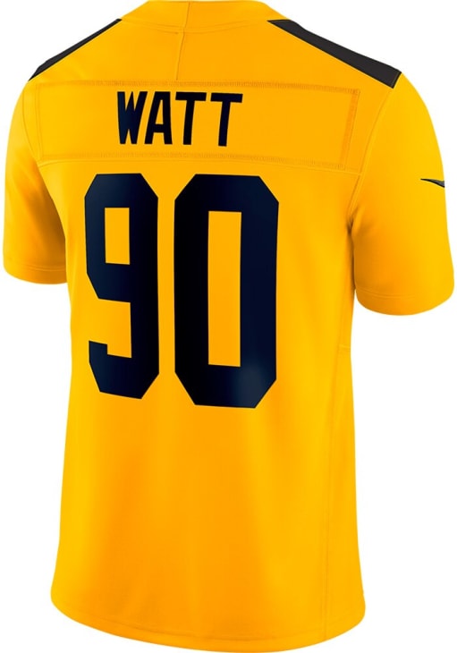 TJ Watt Pittsburgh Steelers Mens GOLD Alt Limited Football Jersey