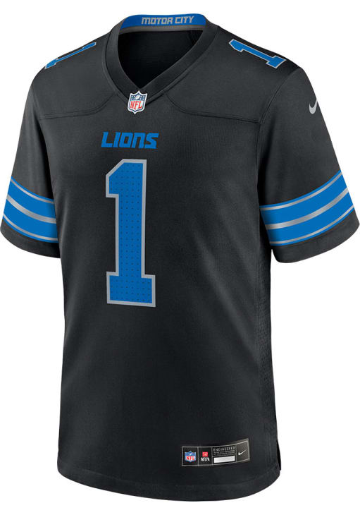 Jameson Williams Detroit Lions BLACK Alt Jersey - 173227651