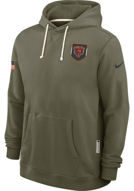 Nike Chicago Bears Mens GREEN Salute to Service Hoodie - 173227668