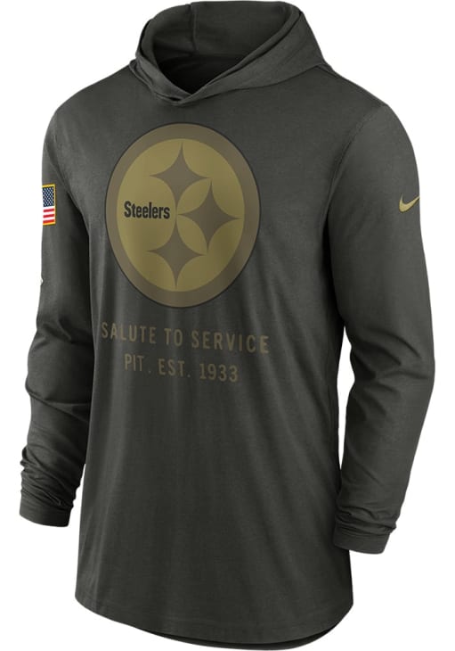 Nike Pittsburgh Steelers Mens GREEN Salute to Service Lightweight