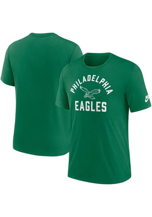 Nike Philadelphia Eagles KELLYGREEN Rewind Triblend Short Sleeve
