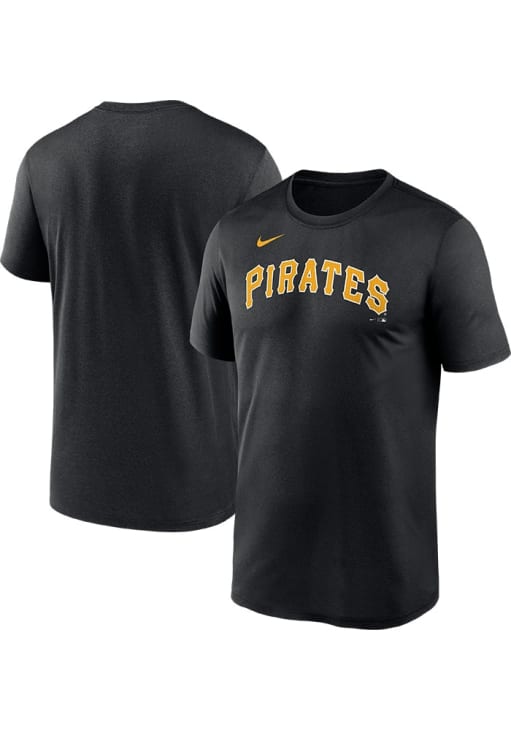 Nike Pittsburgh Pirates BLACK Legend Short Sleeve T Shirt - 173227966