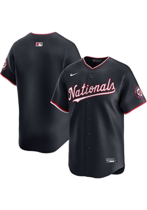 NATIONALSナショナルズMLB選手支給品UsedプラクティスシャツMサイズ Nike Washington Nationals Mens NAVY Alt Limited Baseball Jersey